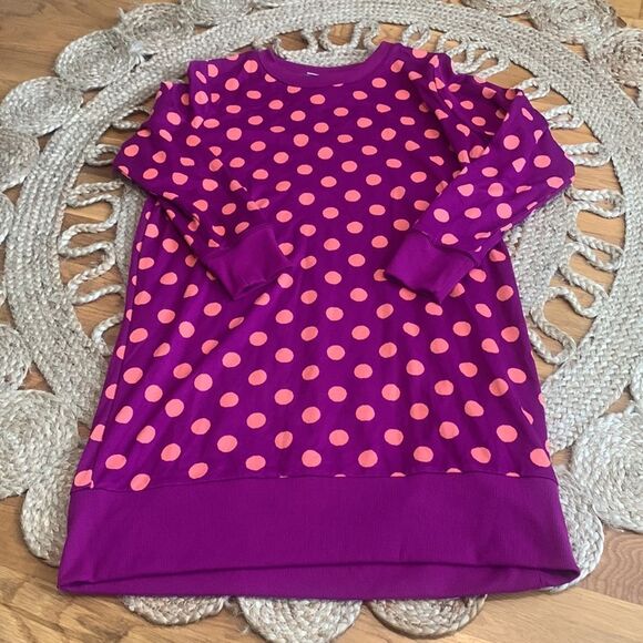 Victor Glemaud x Target Purple Polka Dot Long Sleeve Tunic Dress Size large nwt - Picture 3 of 7